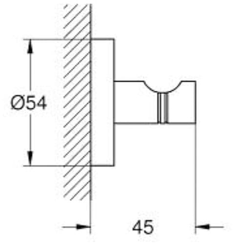 Grohe Essentials Robe Hook Brushed Hard Graphite 40364AL1