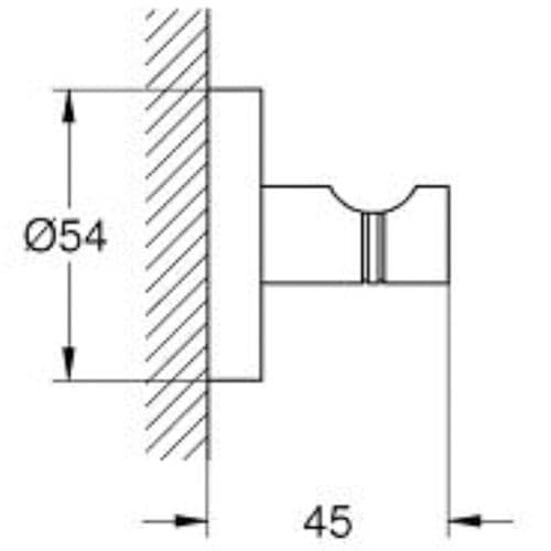 Grohe Essentials Robe Hook Chrome 40364001