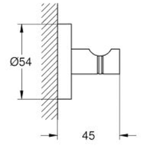 Grohe Essentials Robe Hook Cool Sunrise 40364GL1