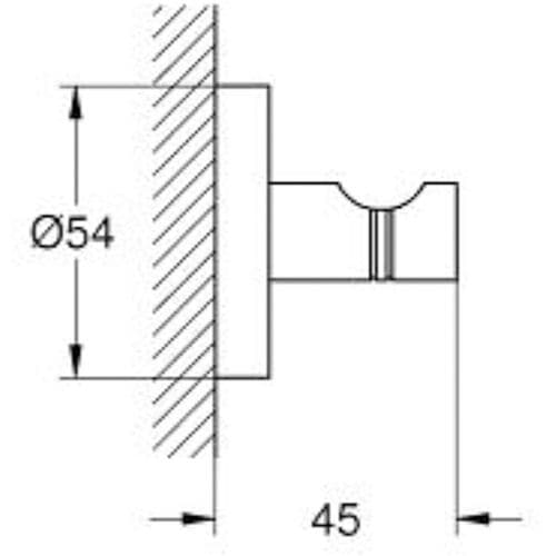 Grohe Essentials Robe Hook Hard Graphite 40364A01