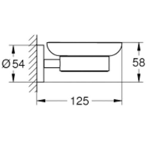 Grohe Essentials Soap Dish with Holder Supersteel 40444DC1