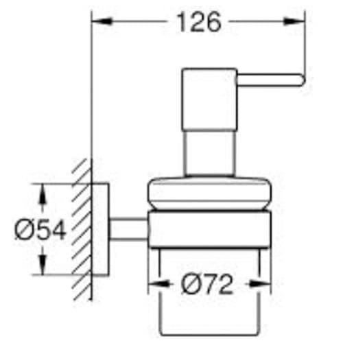 Grohe Essentials Soap Dispenser with Holder Brushed Nickel 40448EN1