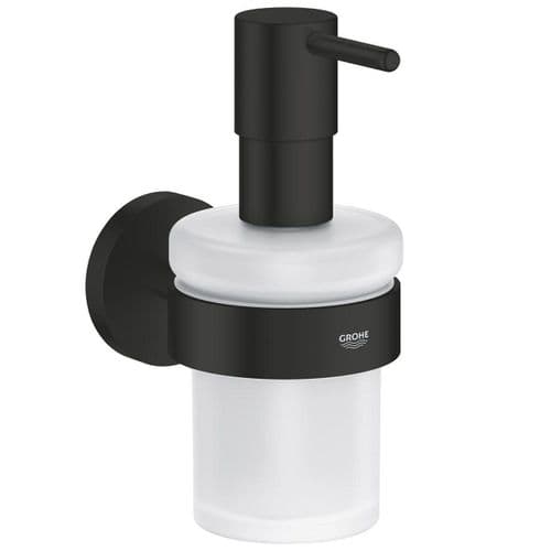 Grohe Essentials Soap Dispenser with Holder Matte Black 1022572430
