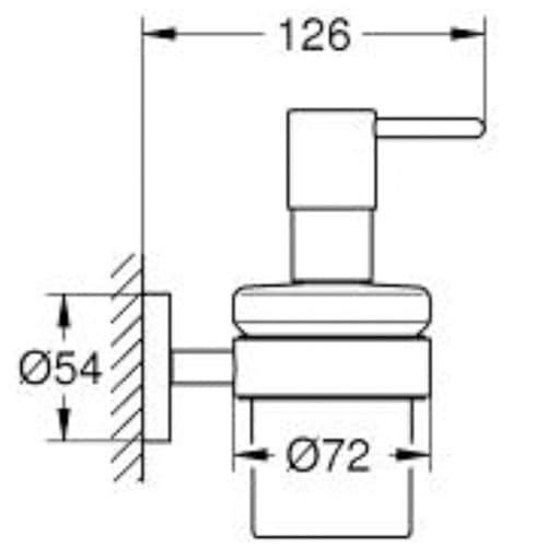 Grohe Essentials Soap Dispenser with Holder Matte Black 1022572430