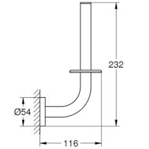 Grohe Essentials Spare Toilet Paper Holder Brushed Warm Sunset 40385DL1