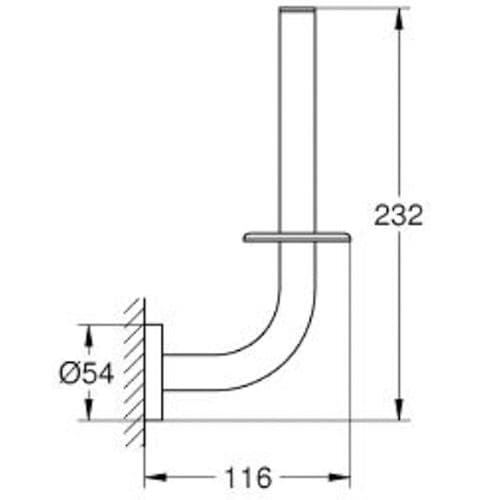 Grohe Essentials Spare Toilet Paper Holder Cool Sunrise 40385GL1