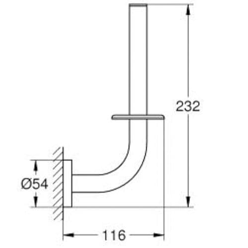 Grohe Essentials Spare Toilet Paper Holder Supersteel 40385DC1