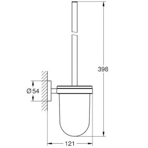Grohe Essentials Toilet Brush Set Brushed Warm Sunset 40374DL1
