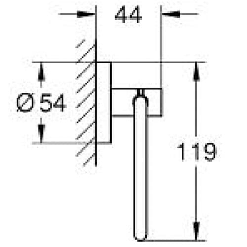 Grohe Essentials Toilet Roll Holder Brushed Nickel 40689EN1