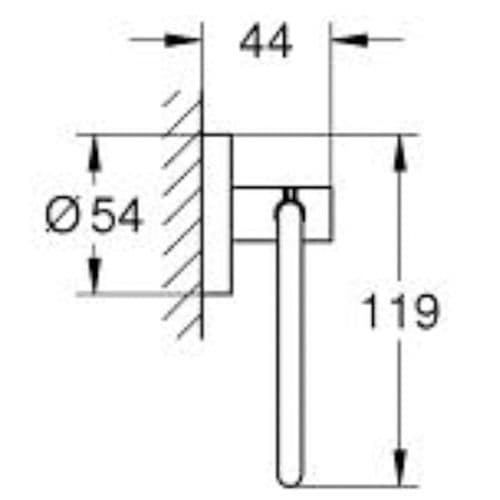 Grohe Essentials Toilet Roll Holder Brushed Warm Sunset 40689DL1