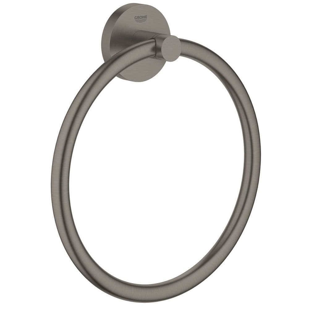 Grohe Essentials Towel Ring Brushed Hard Graphite 40365AL1