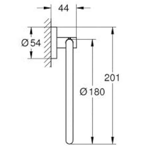 Grohe Essentials Towel Ring Brushed Warm Sunset 40365DL1