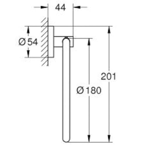 Grohe Essentials Towel Ring Cool Sunrise 40365GL1