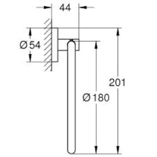 Grohe Essentials Towel Ring Supersteel 40365DC1