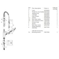 Grohe Eurocube Single-lever Kitchen Sink Mixer 31395000