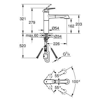 Grohe Europlus Single-lever Kitchen Sink Mixer 33933002 Spare Parts
