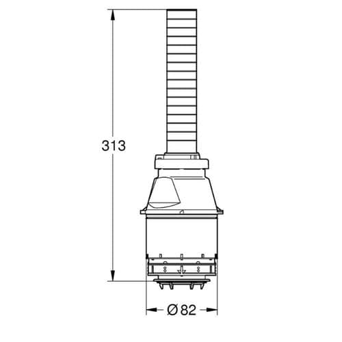 Grohe Flush Valve Assembly Servo Discharge Valve 43486000