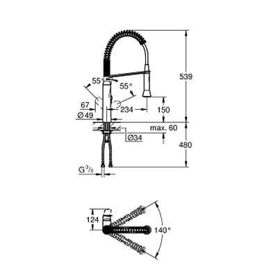 Grohe K7 Single-lever Kitchen Sink Mixer 31379000