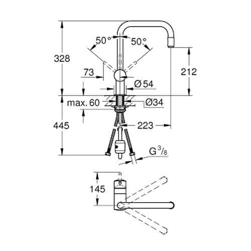 Grohe Minta Single-lever Kitchen Sink Mixer 32067000 Spare Parts