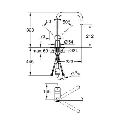 Grohe Minta Single-lever Kitchen Sink Mixer 32067DC0 Spare Parts