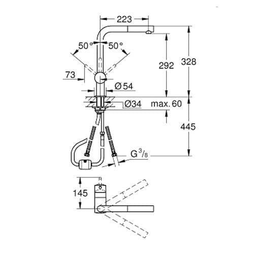 Grohe Minta Single-lever Kitchen Sink Mixer 32168000 Spare Parts