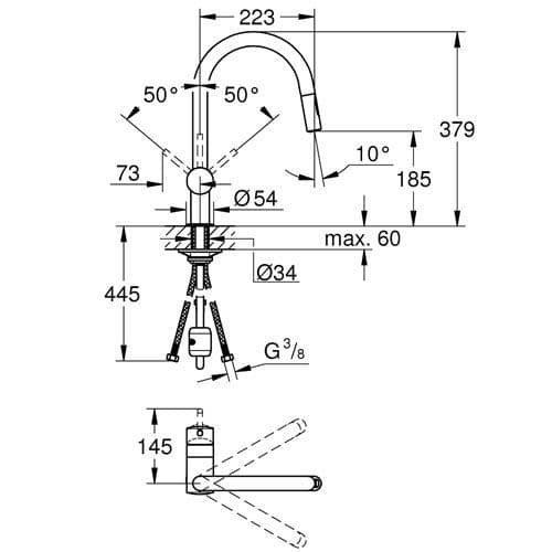 Grohe Minta Single-lever Kitchen Sink Mixer 32321002 Spare Parts