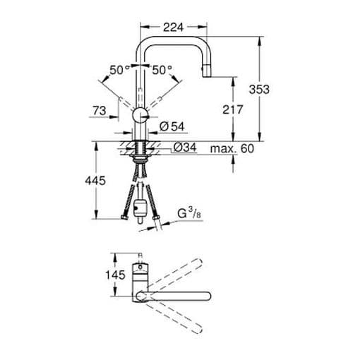 Grohe Minta Single-lever Kitchen Sink Mixer 32322000 Spare Parts