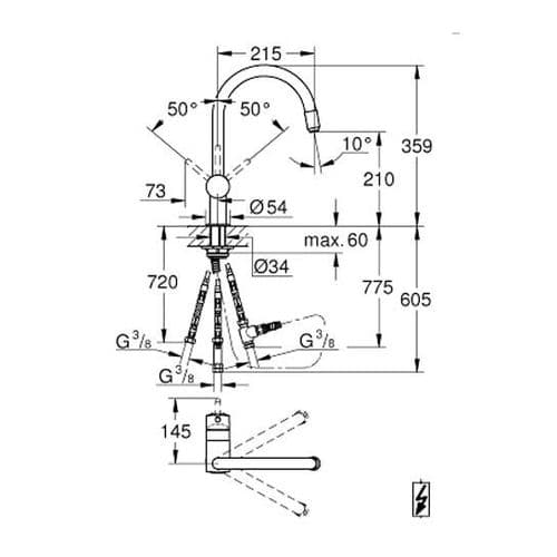 Grohe Minta Single-lever Kitchen Sink Mixer 32511000 Spare Parts