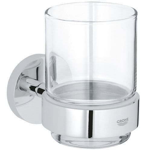 Grohe Quickfix Start Crystal Glass with Holder Chrome 41194000