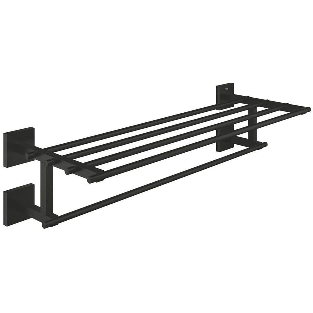 Grohe Train Rack Grohe Quickfix Start Cube Multi Towel Rack 60cm Matte Black 410992430