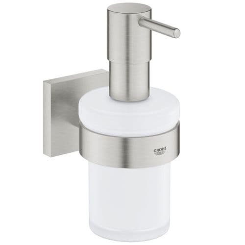 Grohe Quickfix Start Cube Soap Dispenser with Holder Supersteel 41098DC0