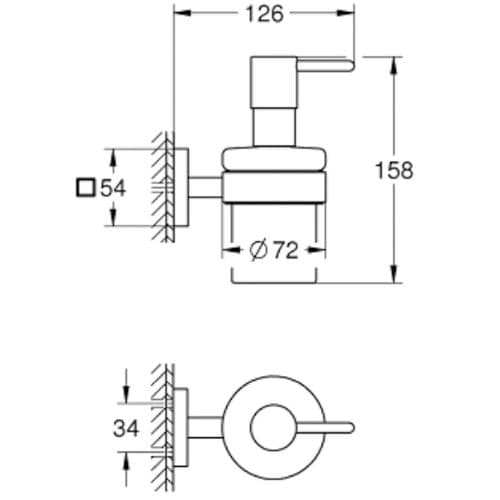 Grohe Quickfix Start Cube Soap Dispenser with Holder Supersteel 41098DC0