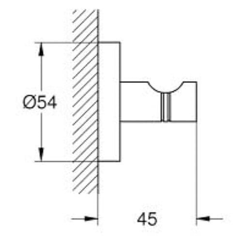 Grohe Quickfix Start Robe Hook Chrome 41173000