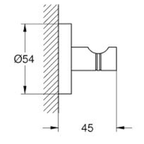 Grohe Quickfix Start Robe Hook Matte Black 411732430