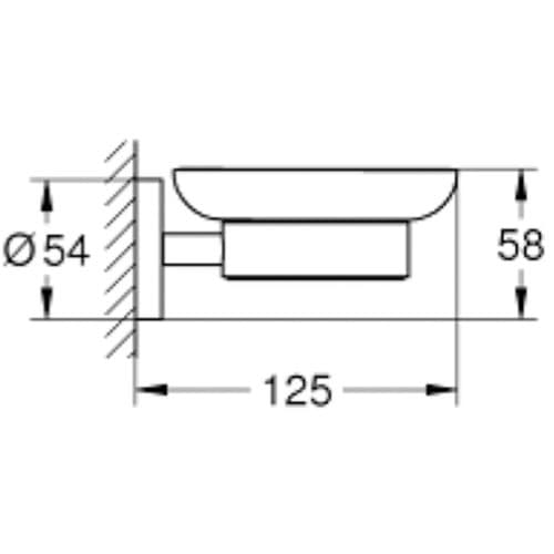 Grohe Quickfix Start Soap Dish with Holder Matte Black 411932430
