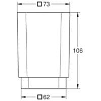 40783000 Grohe Selection Cube Replacement Glass | Tumbler