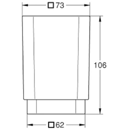 Grohe Selection Cube Glass Chrome 40783000