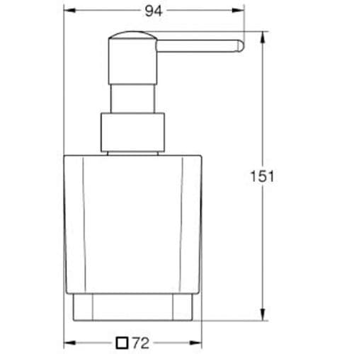 Grohe Selection Cube Soap Dispenser Chrome 40805000