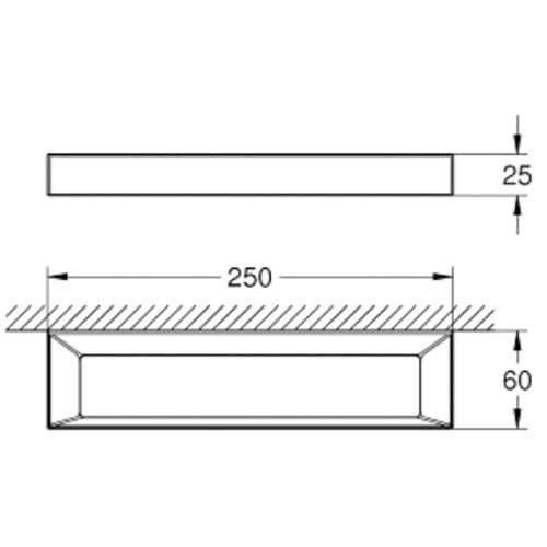 Grohe Selection Cube Towel Ring Chrome 40766000