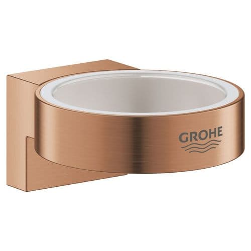 Grohe Selection Glass Soap Dish Holder Brushed Warm Sunset 41027DL0