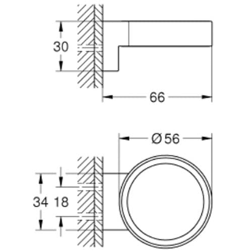 Grohe Selection Glass Soap Dish Holder Phantom Black 41217KF0