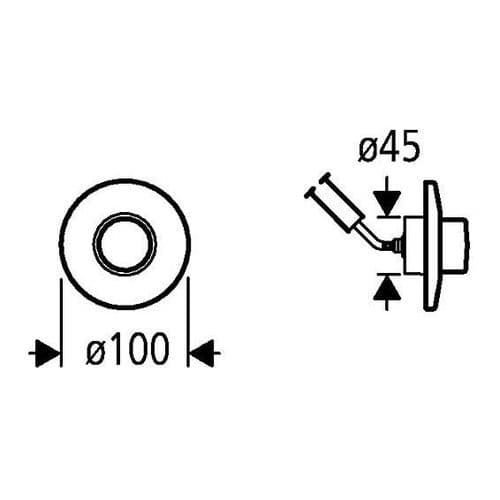 Grohe Single Flush Air Button 37761000