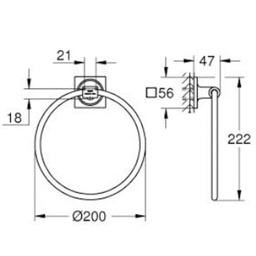Grohe Spa Allure Towel Ring Brushed Cool Sunrise 40339GN1