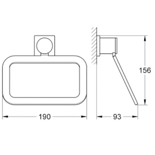 Grohe Spa Allure Towel Ring Chrome 40339000