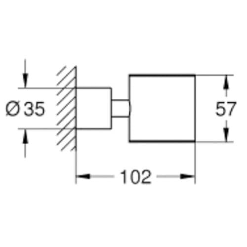 Grohe Spa Atrio Glass Soap Dish Holder Warm Sunset 40304DA3