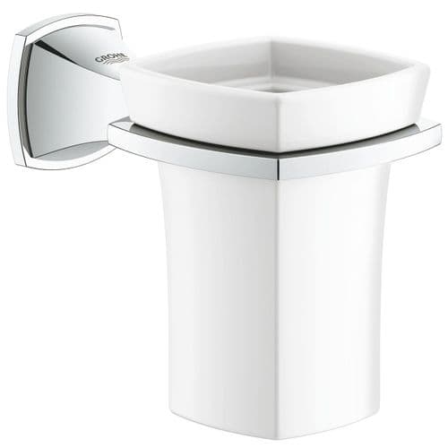 Grohe Spa Grandera Holder with Ceramic Tumbler Chrome 40626000