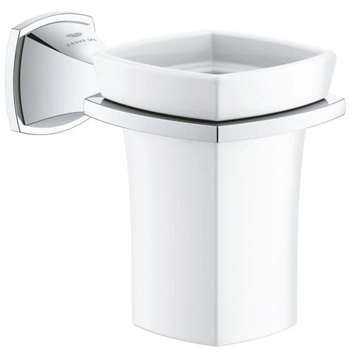 Grohe Spa Grandera Holder with Ceramic Tumbler Chrome 40909000