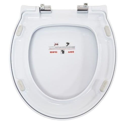 GSI Panorama Soft Close Toilet Seat & Cover White MS6611C