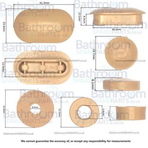GSI Replacement Toilet Seat & Buffer Set Grey SGP1- 2005005-G