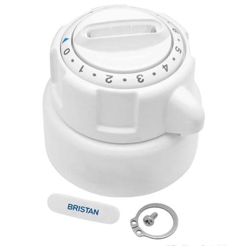 Gummers White Concealed Knob & Sleeve Shower Kit SK1850-4C